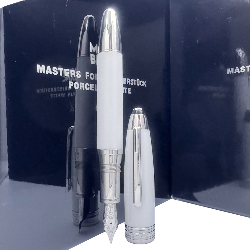 Montblanc Masters for Meisterstück Meissen Porcelain White Fountain Pen