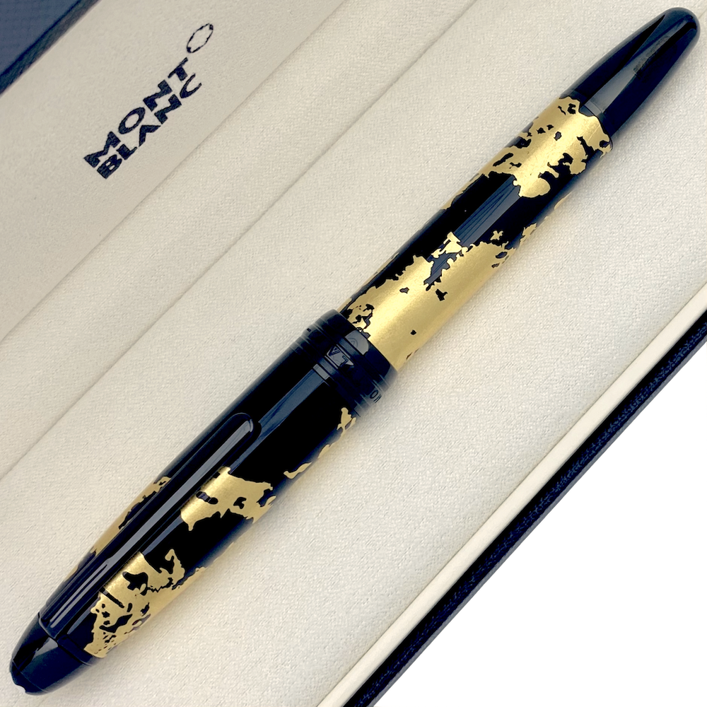 Montblanc gold leaf fountain pen 2025