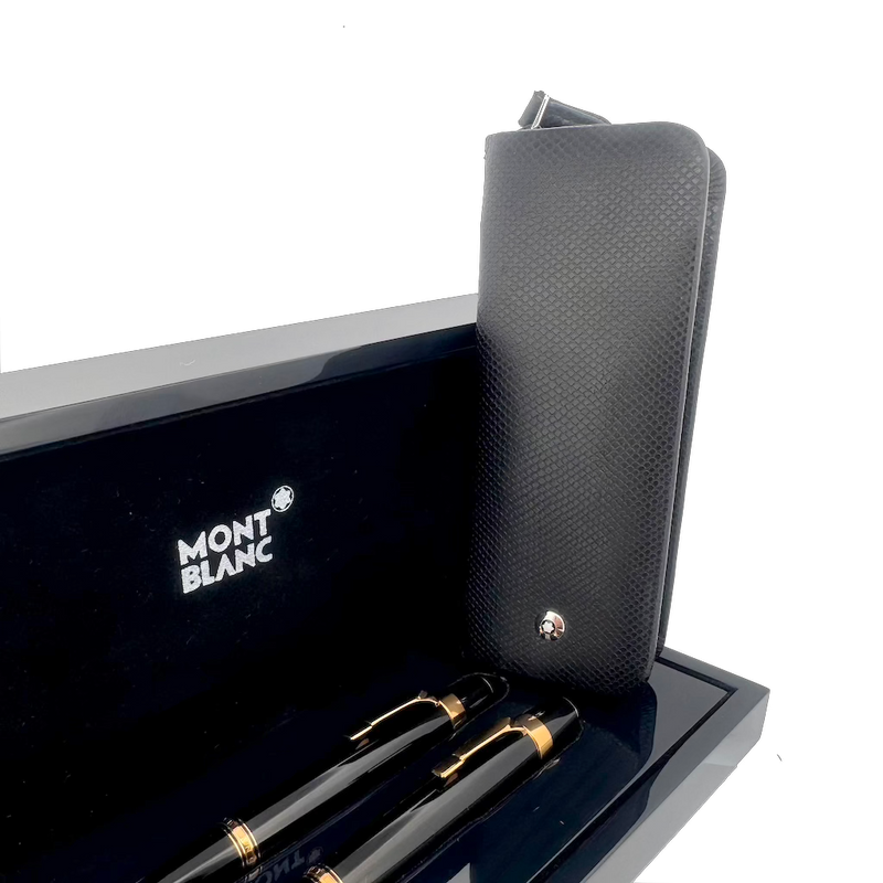 Montblanc Boheme Ballpoint Pen + Mechanical Pencil + leather case SET - SALE