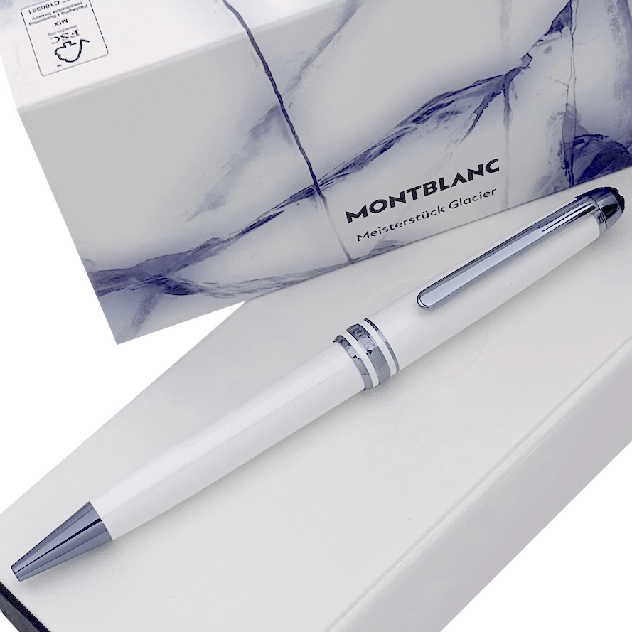 Montblanc Meisterstück Glacier White Classique Kugelschreiber
