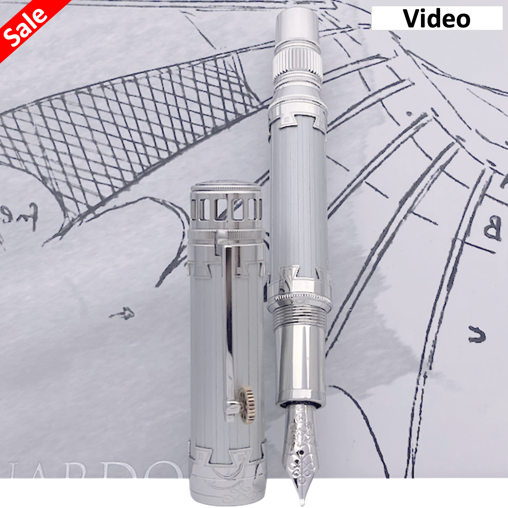 Montblanc Great Characters Leonardo da Vinci Fountain Pen - SALE