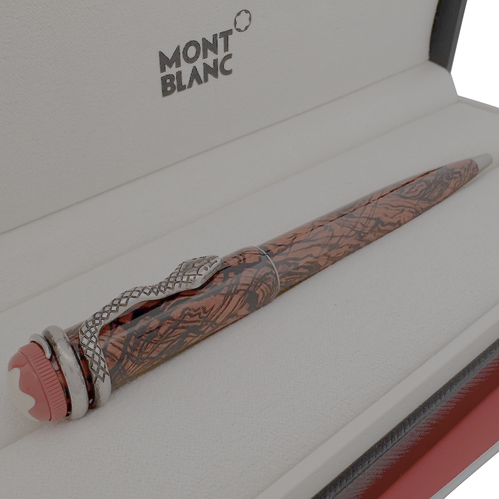 Montblanc Heritage Rouge & Noir Serpent Marble Special Edition Kugelschreiber