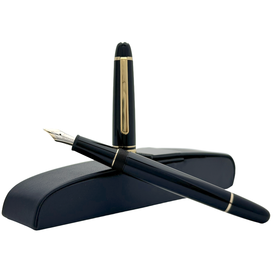 Montblanc Meisterstück Gold-Coated Classique Füllfederhalter mit Lederetui - SALE - penfabrik