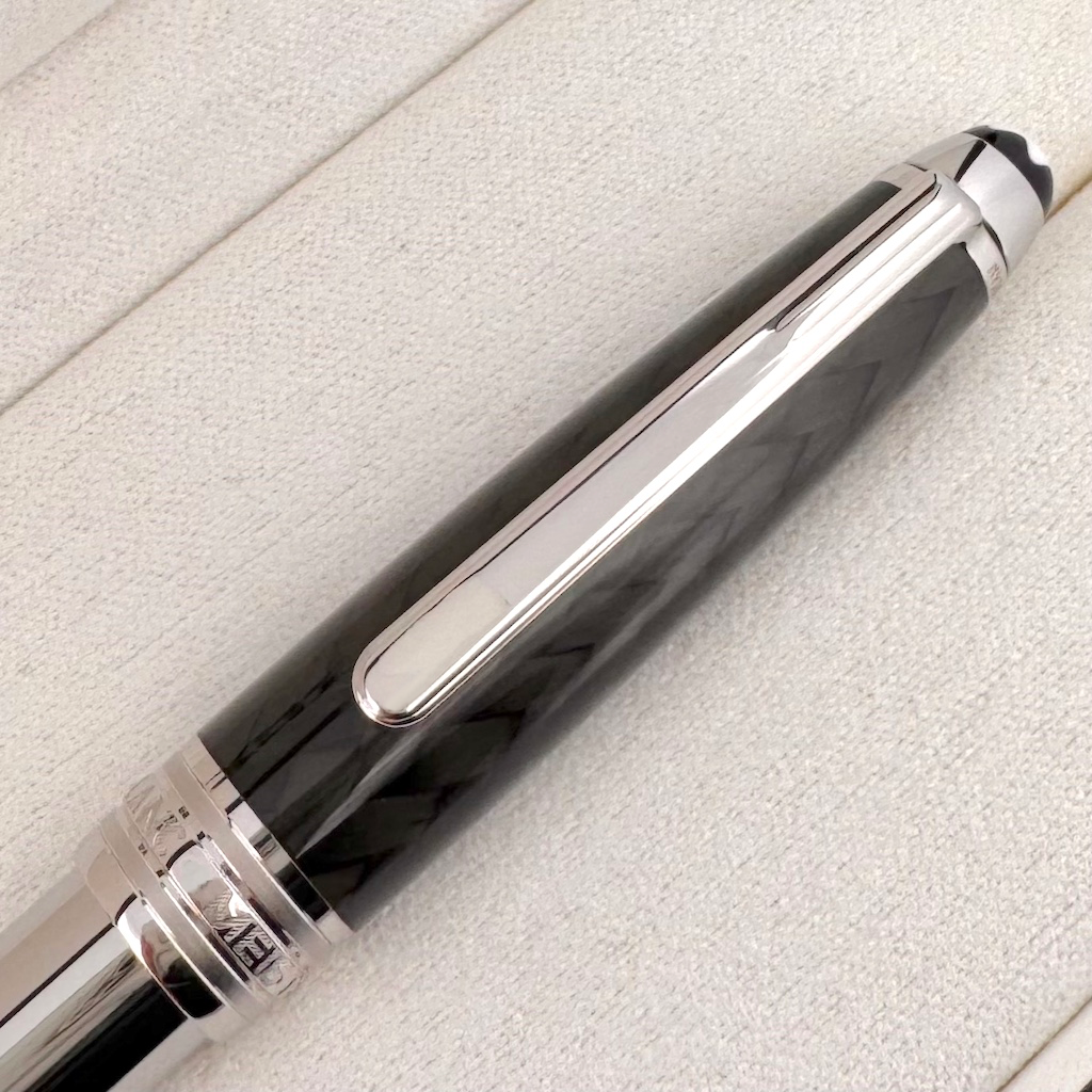 Montblanc Meisterstück Solitaire Classique Carbon Steel Fountain Pen - SALE