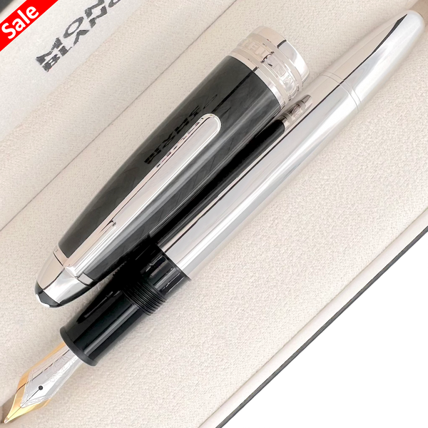 Montblanc Meisterstück Solitaire LeGrand Carbon Steel Fountain Pen - SALE