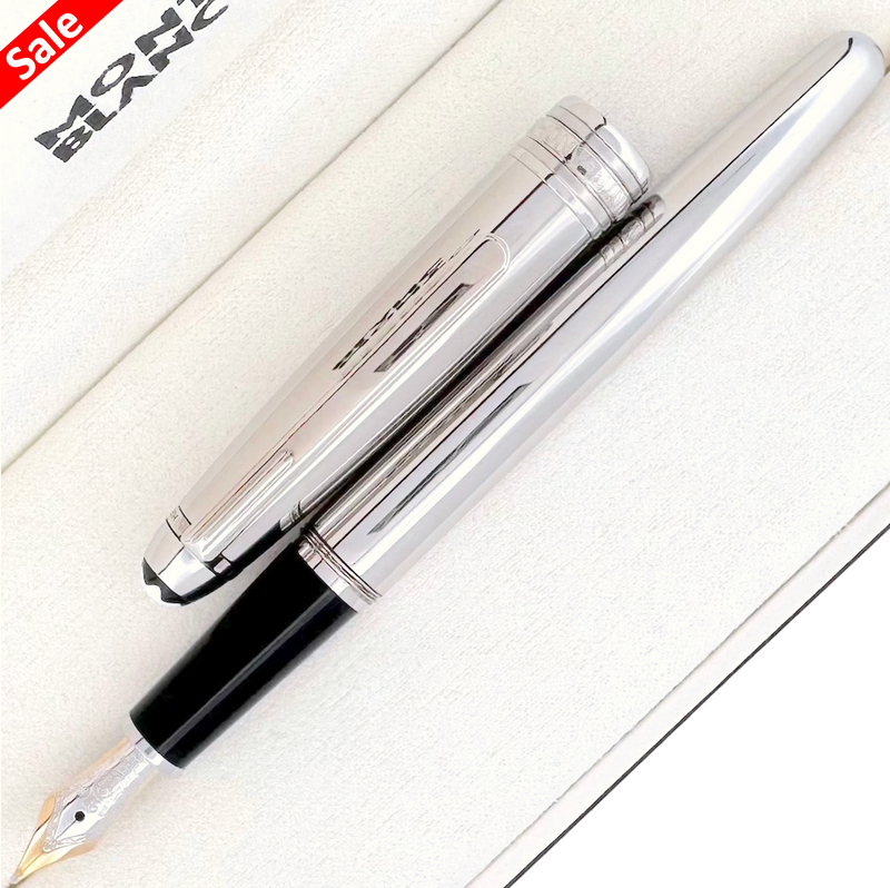 Montblanc Meisterstück Solitaire Classique Stainless Steel Füllfederhalter - SALE