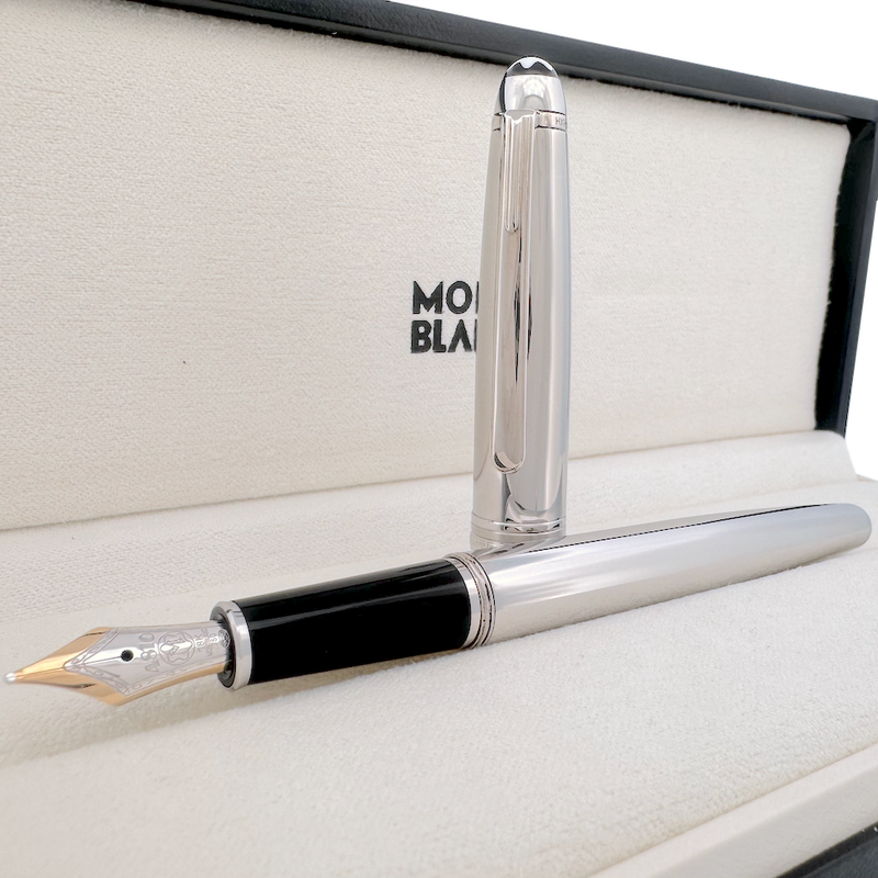 Montblanc Meisterstück Solitaire Classique Stainless Steel Fountain Pen - SALE