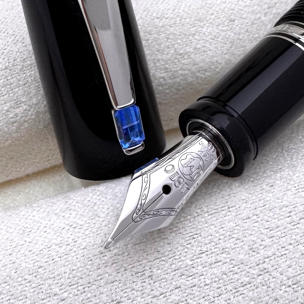 Montblanc Boheme Bleu Platinum Line Fountain Pen - SALE