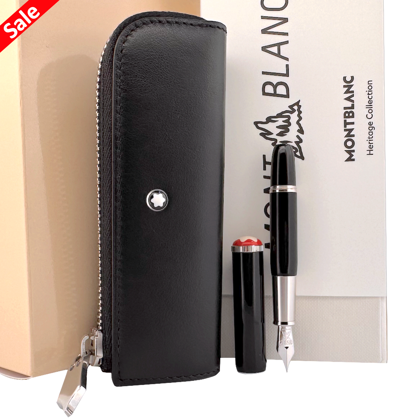 Montblanc Heritage Rouge & Noir Baby Black Special Edition fountain pen incl. case - SALE