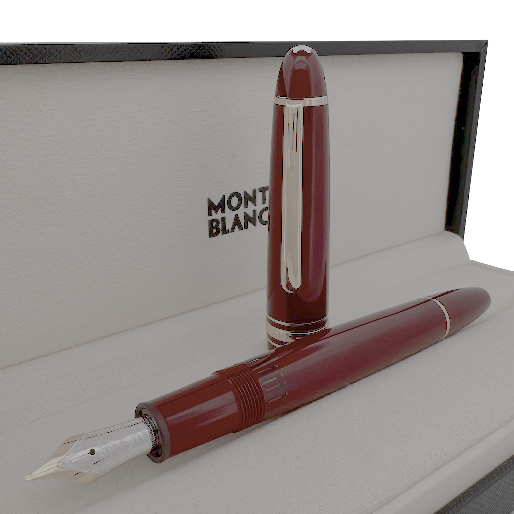 Montblanc Meisterstück Burgundy Red LeGrand Füllfederhalter - penfabrik