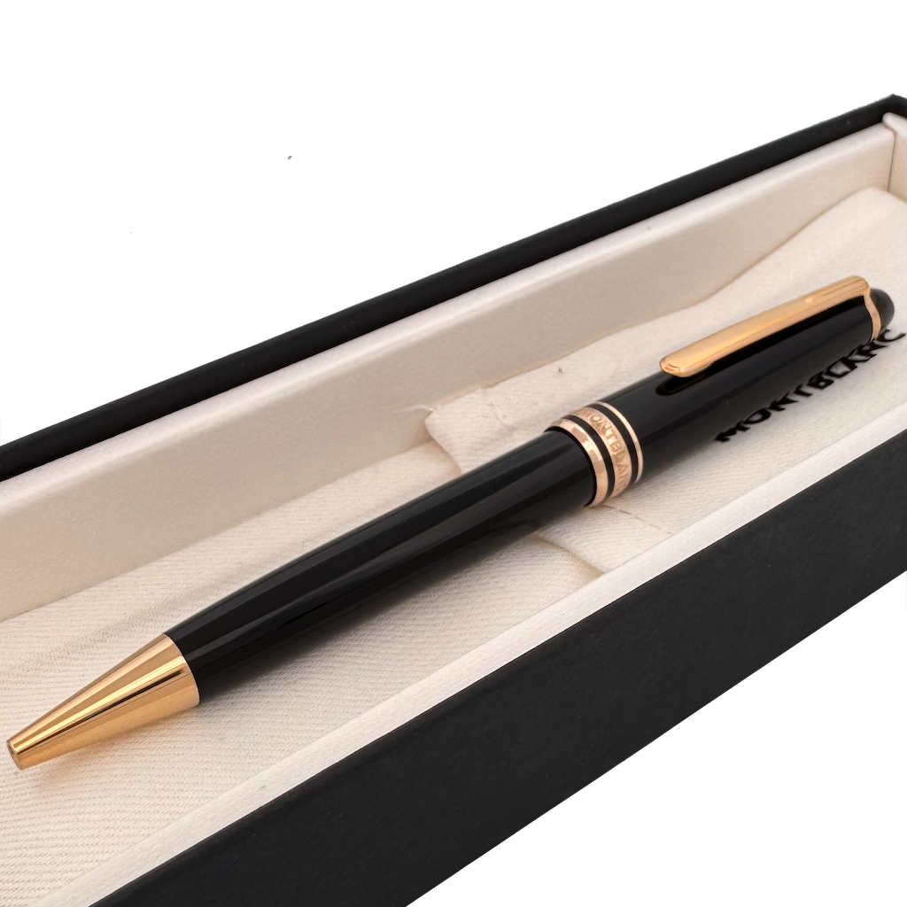 Montblanc Meisterstück Gold-Coated Classique Ballpoint Pen - incl. leather pouch - SALE