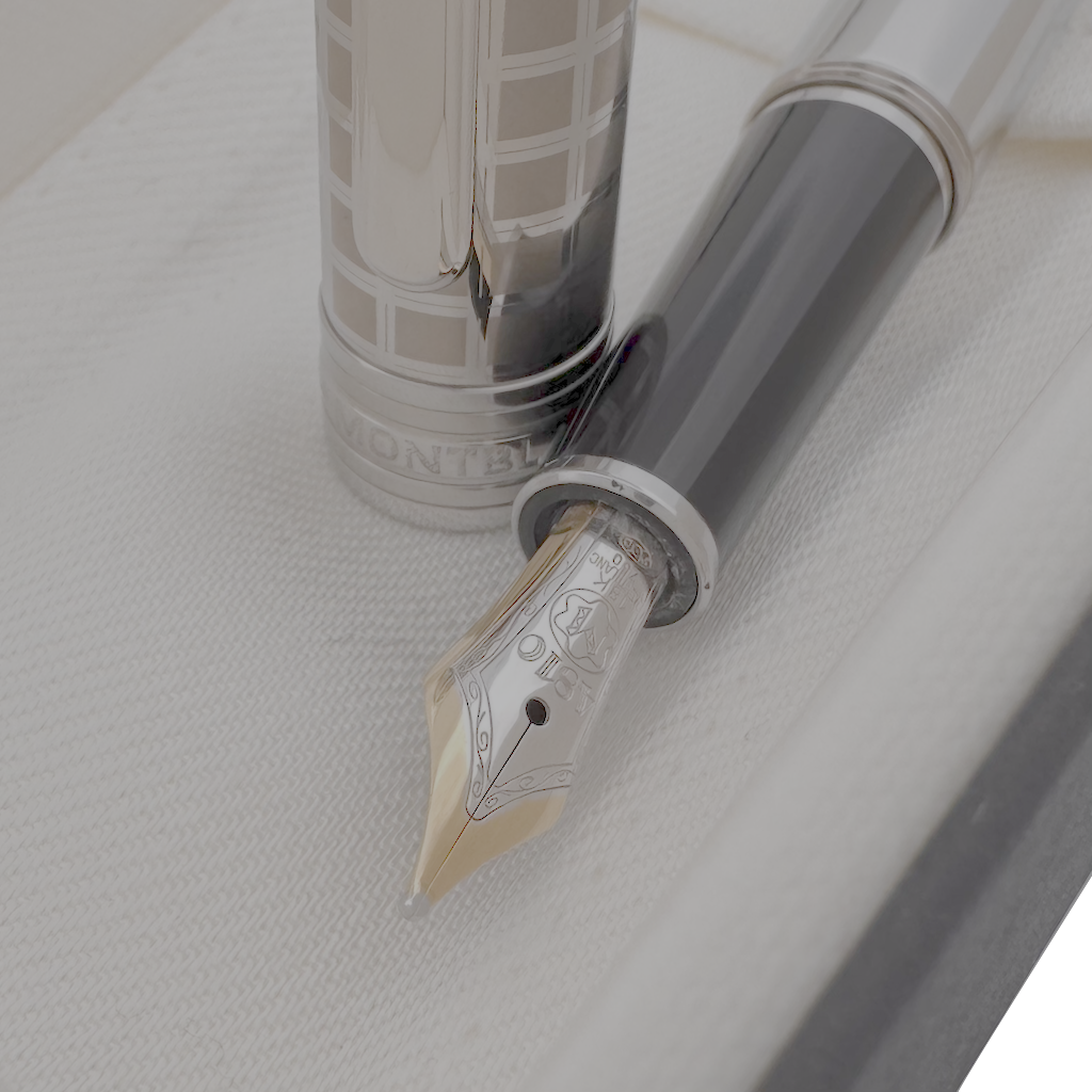 Montblanc Meisterstück Solitaire Classique Stainless Steel II Füllfederhalter - SALE - penfabrik