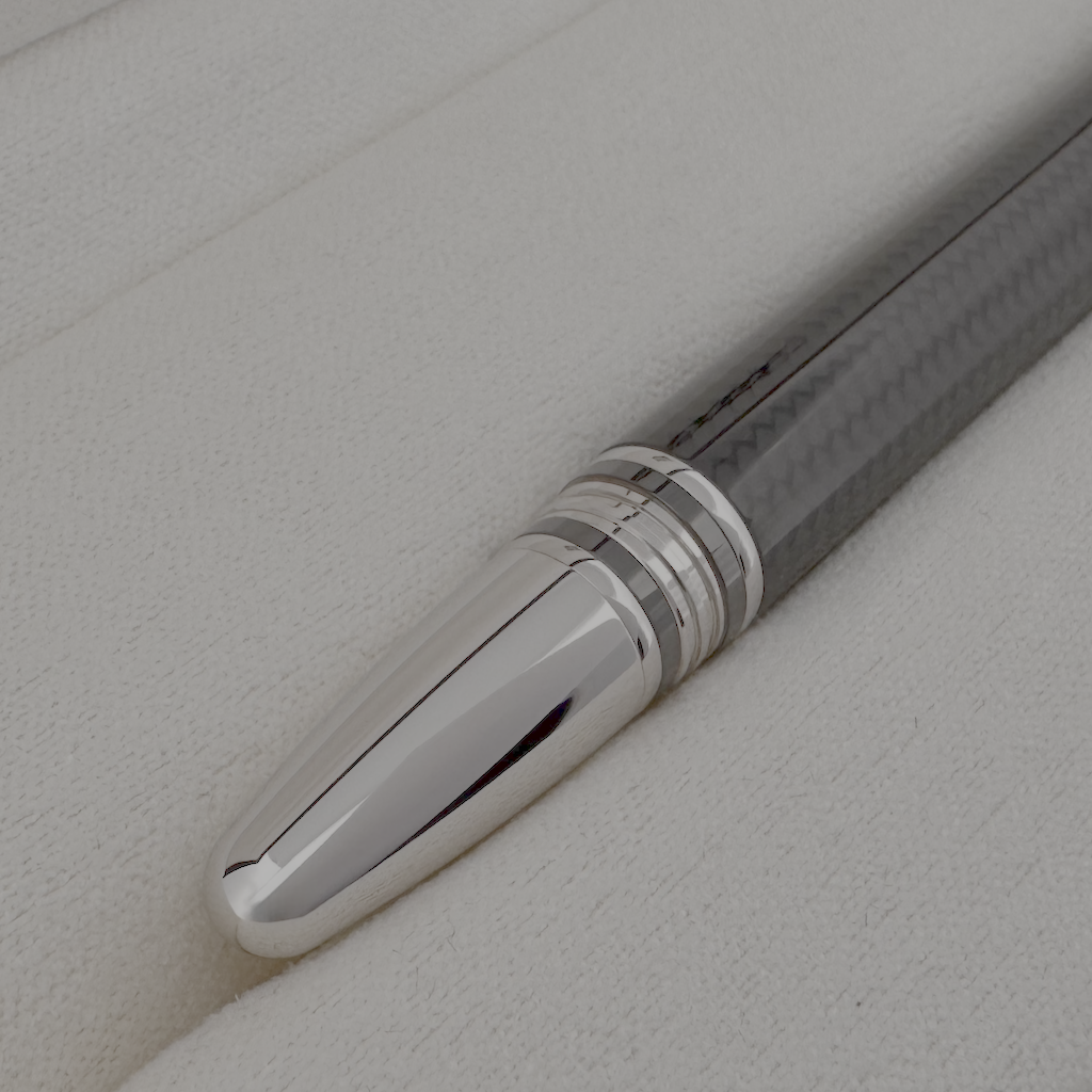 Montblanc StarWalker Carbon Steel Doue Fineliner/Rollerball