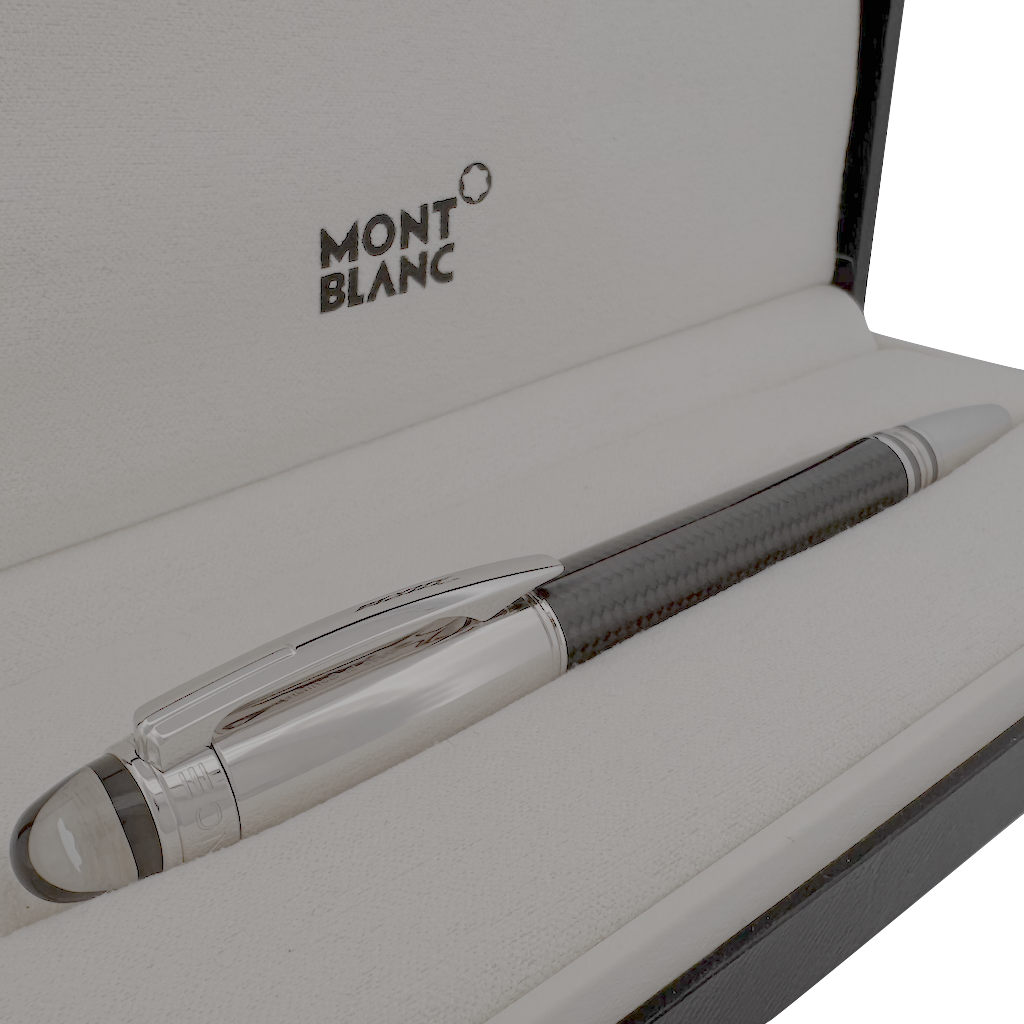 Montblanc StarWalker Carbon Steel Doue Fineliner/Rollerball