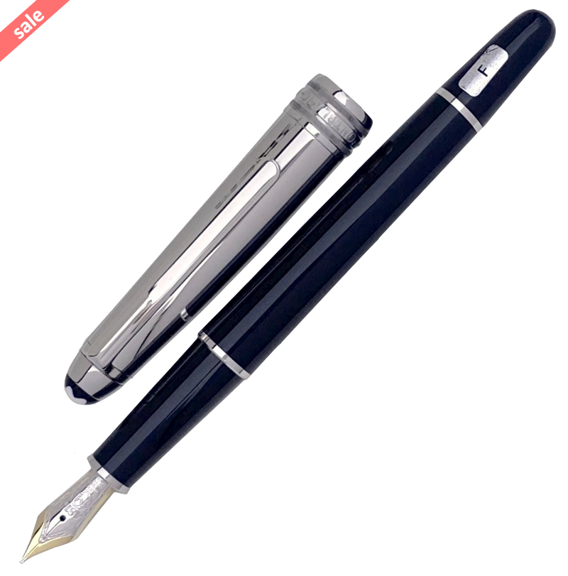 Montblanc Meisterstück Solitaire Stainless Steel Doue Fountain Pen - SALE