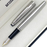 Montblanc Meisterstück Solitaire Classique Stainless Steel Füllfederhalter - penfabrik