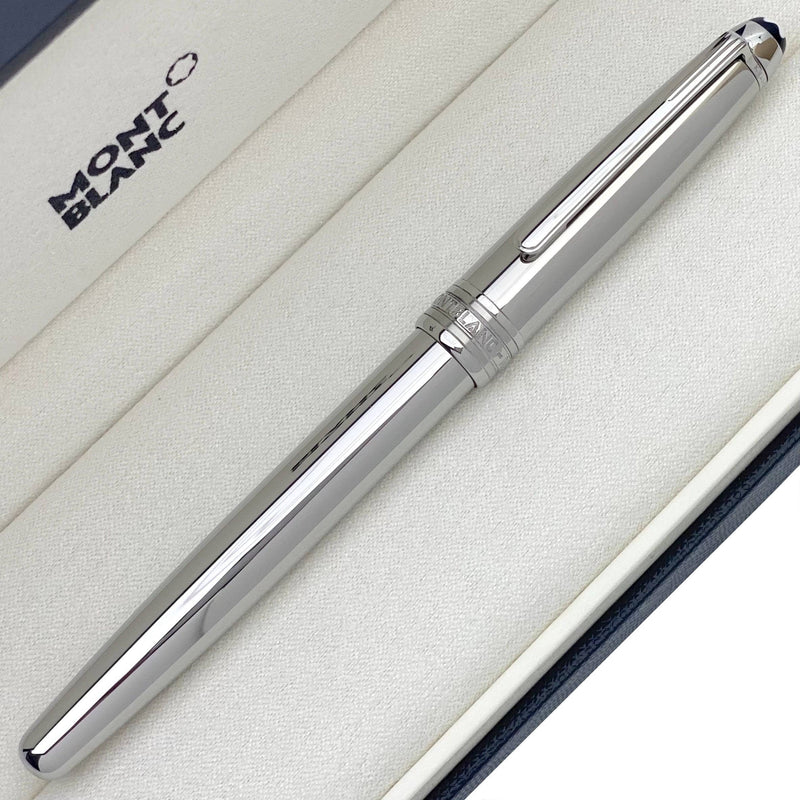 Montblanc Meisterstück Solitaire Classique Stainless Steel Füllfederhalter - penfabrik