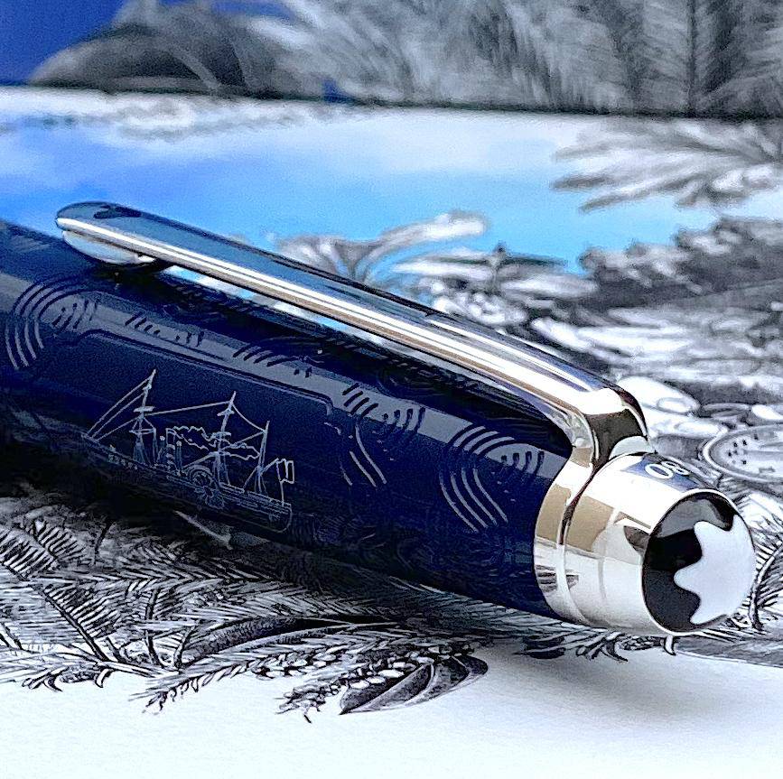 Montblanc Meisterstück In 80 Tagen um die Welt Classique Kugelschreiber - penfabrik