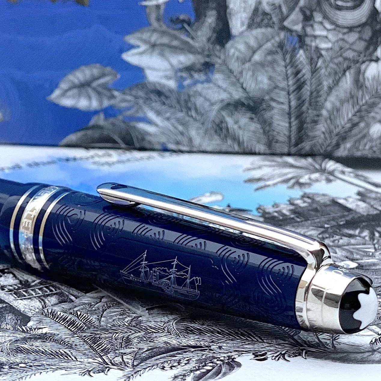 Montblanc Meisterstück In 80 Tagen um die Welt Midsize Kugelschreiber - penfabrik