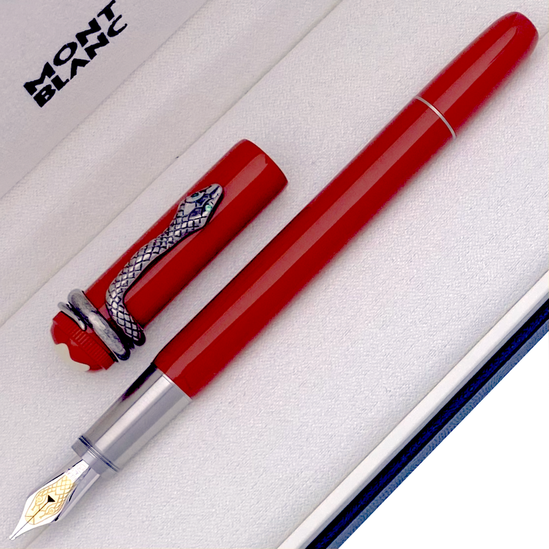 Montblanc rouge top et noir coral